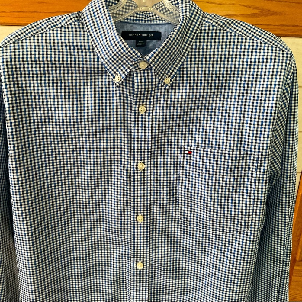 Tommy Hilfiger Long Sleeve Men’s Shirt, Sz L